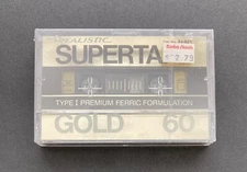 Realistic Supertape Gold 60 Type I Premium Cassette Tape Blank Brand New Sealed
