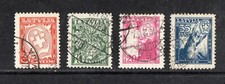 USED SET OF LATVIA, (WHITE CROSS), 1936, SEE SCAN