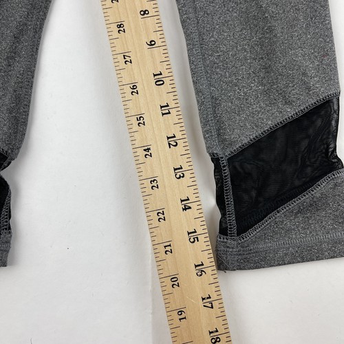 Justice Active Leggings Girls Size 8 Gray Black Mesh Leg - Picture 7 of 8