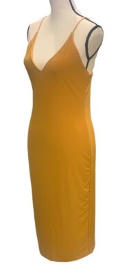 Fashion Nova Anne Marie Midi Dress Size L Mustard Spaghetti Straps | eBay Fashion Nova Anne Marie Midi Dress Size L Mustard Spaghetti Straps | eBay
