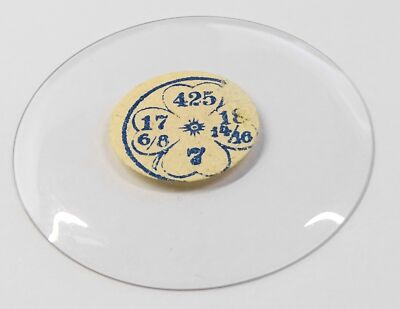 UN VERRE MINERAL SAVONNETTE MONTRE GOUSSET DIAMETRE 39.8 mm