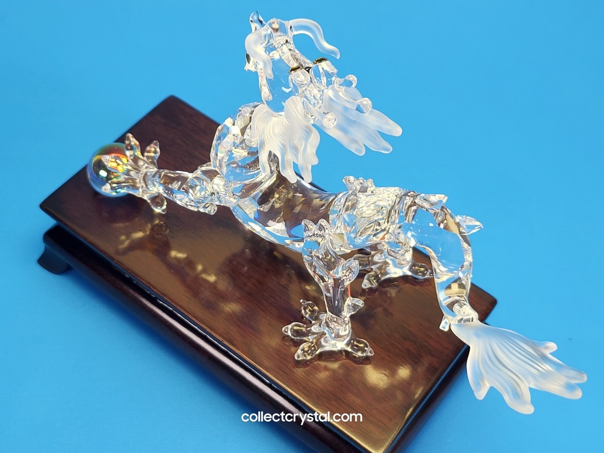 SWAROVSKI DRAGON WITH WOODEN STAND 238202 MIB Complete | eBay