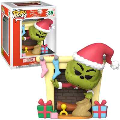 The Grinch - Grinch Mit Tasche 9.5cm Pop Bücher Vinylfigur Funko Weihnachten 35