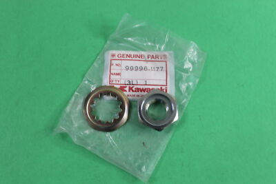 NOS OEM Kawasaki Rear Wheel Nut & Washer 1992 ZX1100 Ninja 99996