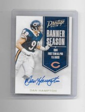 2016 Prestige - DAN HAMPTON - Banner Season Autograph - 1985 BEARS #d /50