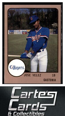 Jose Velez 1988 ProCards #1011  Gastonia Rangers