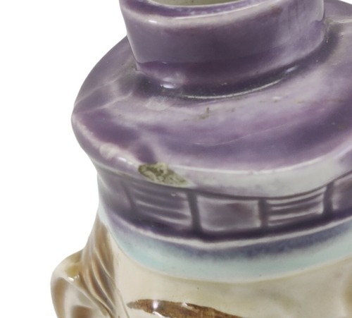 Sarreguemines Majolica Type Face Bottle READ!!! - Picture 9 of 12