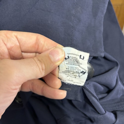 Gabardina Abrigo You Must Create YMC Azul Marino Doble Pecho Talla Grande - Imagen 8 de 8