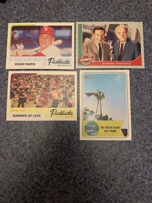 Topps Heritage Flashbacks Inserts Lot Of 4 Various Years 
