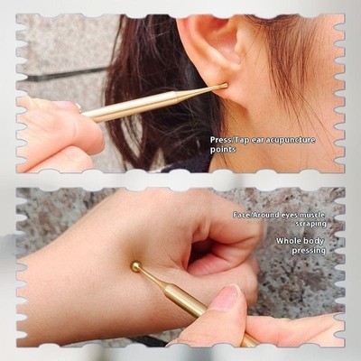 Reflexology Acupuncture Pen Stainless Steel/Brass Manual Trigger Point Massager