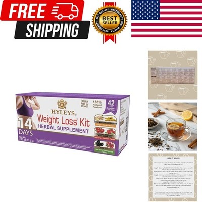 HYLEYS 14 Day Weight Loss Tea   42 Tea Bags   Garcinia Cambogia, Matcha Green Te