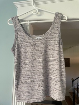 Evereve sand and blue tank Size Medium