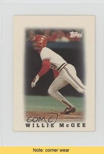 1988 Topps League Leaders Minis Willie McGee #71 READ 0j5