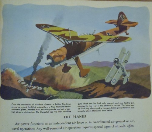 WAR IN THE AIR - FIGHTING PLANES by John B. Walker 1941 Illus. by Barry Bart - Picture 7 of 11