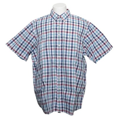 Marvelis, Kurzarmhemd, Größe: XXL, Blau/Rot/Weiß, Baumwolle, Karo, Herren #uRF