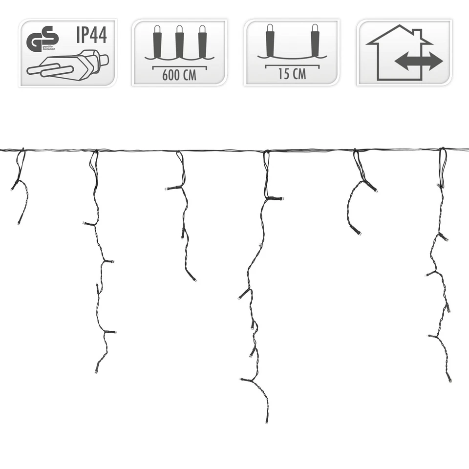 Tira de luces led blanco cálido/frío guirnalda impermeable iluminación navideña - Imagen 1 de 1