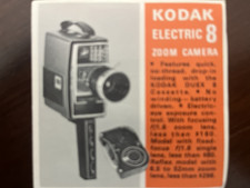 Vintage Print Ad Kodak Electric 8 Zoom Camera LOT OF TWO (2)