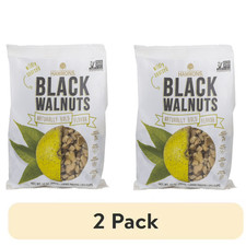 Hammons Hand harvested Black Walnuts large pieces 12 oz 2 Pack