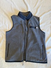 The North Face Gordon Lyons Fleece Vest Men  s XL Gray Heather Full Zip