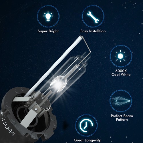 For Lexus GS300 2005-2006 HID Xenon Headlight Bulbs Low Beam Kit 6000K D4S D4R - Picture 5 of 9