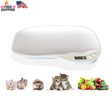 Small Digital Pet Scale for Dogs Cats, Max 33 Lbs LCD Display Small Animal Scale