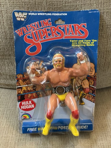 WWF Hulk Hogan LJN Original Rare 5-Back Card MOC N...