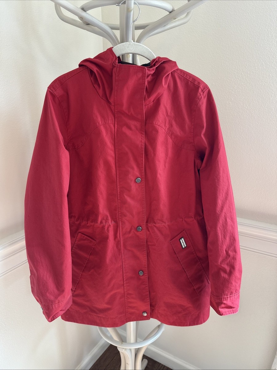 Lightweight Waterproof Jacket Hunter Red Raincoat Hunter Women's