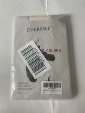 Everswe Women’s Microfibre Tights 80 Denier L/XL Cream BNWT Freepost