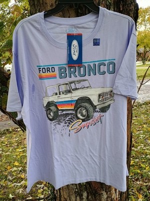 Official Ford Bronco Sunset Women's Size xl T-Shirt  Purple New