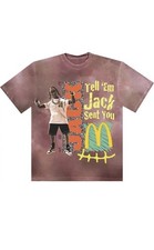 Travis Scott Cactus Jack x McDonald's Jack Smile II Tie-Dye T-Shirt Berry Size L