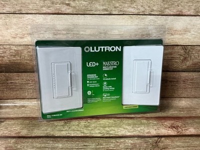 Lutron Maestro LED+ Multi-Location LED Touch Light Dimmer Kit White 150 Watts
