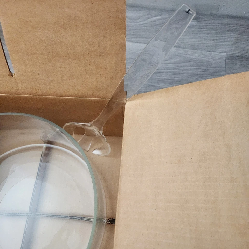 Ensaladera vintage CRISA Cannes 5 cuartos juego de 2 vasos con tenedor para servir Foto 3 de 4