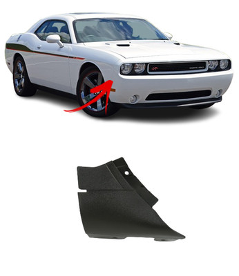 Für Dodge Challenger 14 - 24 Neu Schwarz Stoßstange Cover Spoiler Enge Rand