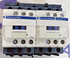 2 Telemecanique LC1D09 25 Amp 600 VAC w/ 120V 50/60Hz Coil Contactor -TESTED