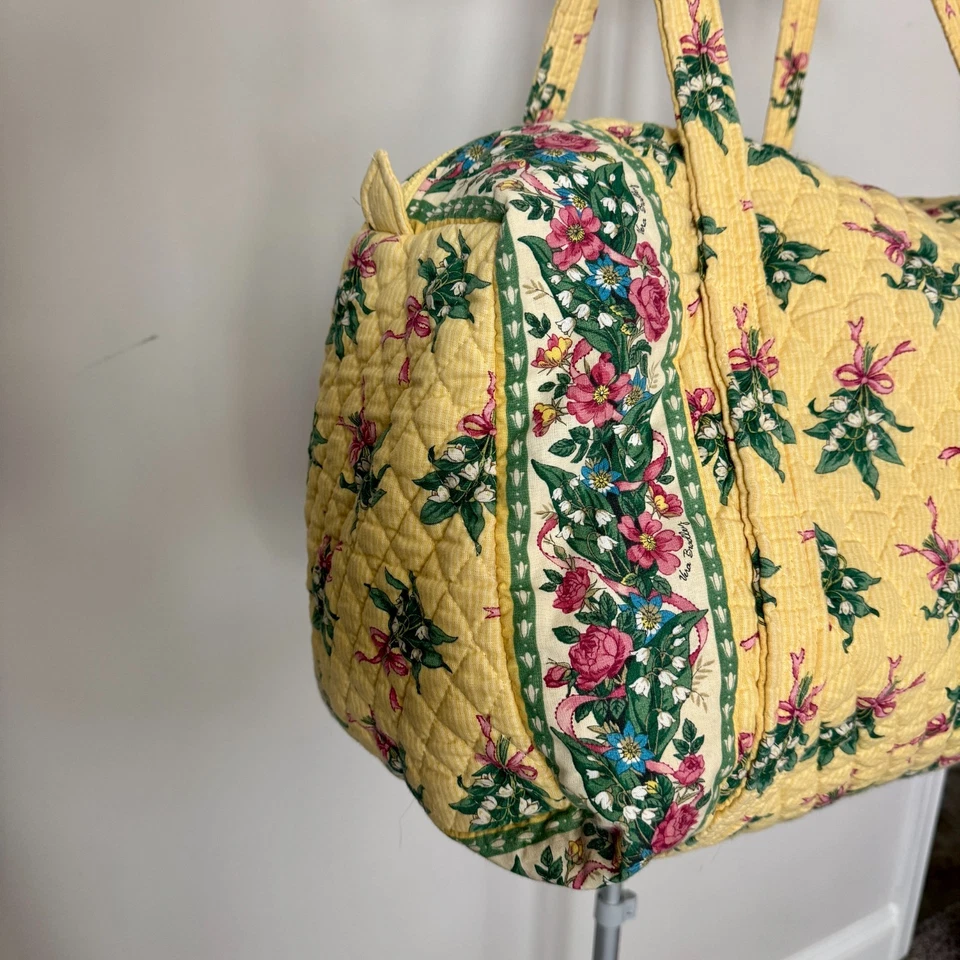 Bolso de Hombro Vera Bradley Vintage Retirado Estilo Elizabeth Hope Lona Floral Foto 3 de 4