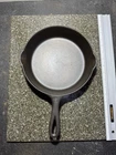 Vintage Griswold No. 6 Cast Iron Skillet Large Block Logo Sits Flat