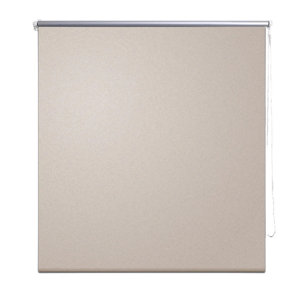 Store enrouleur occultant beige 80x175 cm pour fenêtre standard