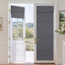 RYB HOME Magnetic Blackout Door Curtain for 26"W x 69"L Pack of 1 , Grey