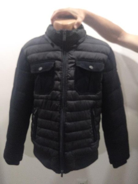 Men Armani Jeans Jacket Black Polyester 36 / S /