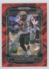 2023 Panini Prizm Draft Picks Red Ice Prizm DeWayne McBride #131 6f5