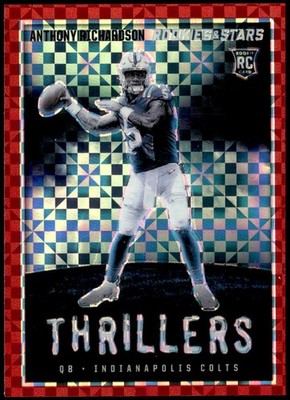 2023 Rookies & Stars #TH-13 Anthony Richardson Thrillers Red Plaid Rookie E1