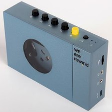 We Are Rewind WE-001 Kurt Blue Portable Cassette Player Recorder Rechargeable