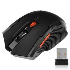 2.4G Wireless Mouse with USB Receiver 6-Button Optical Professional Mice