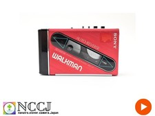  Near Mint Sony Walkman WM-101 Stereo Cassette Player Red From JAPAN 2812264