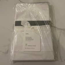 POTTERY BARN MORGAN SHAM Standard size 26 x 20 NEW NIP SAGE organic cotton 400TC