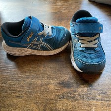 Asics Little Kids Shoe Sz K6 Running Blue Sneaker