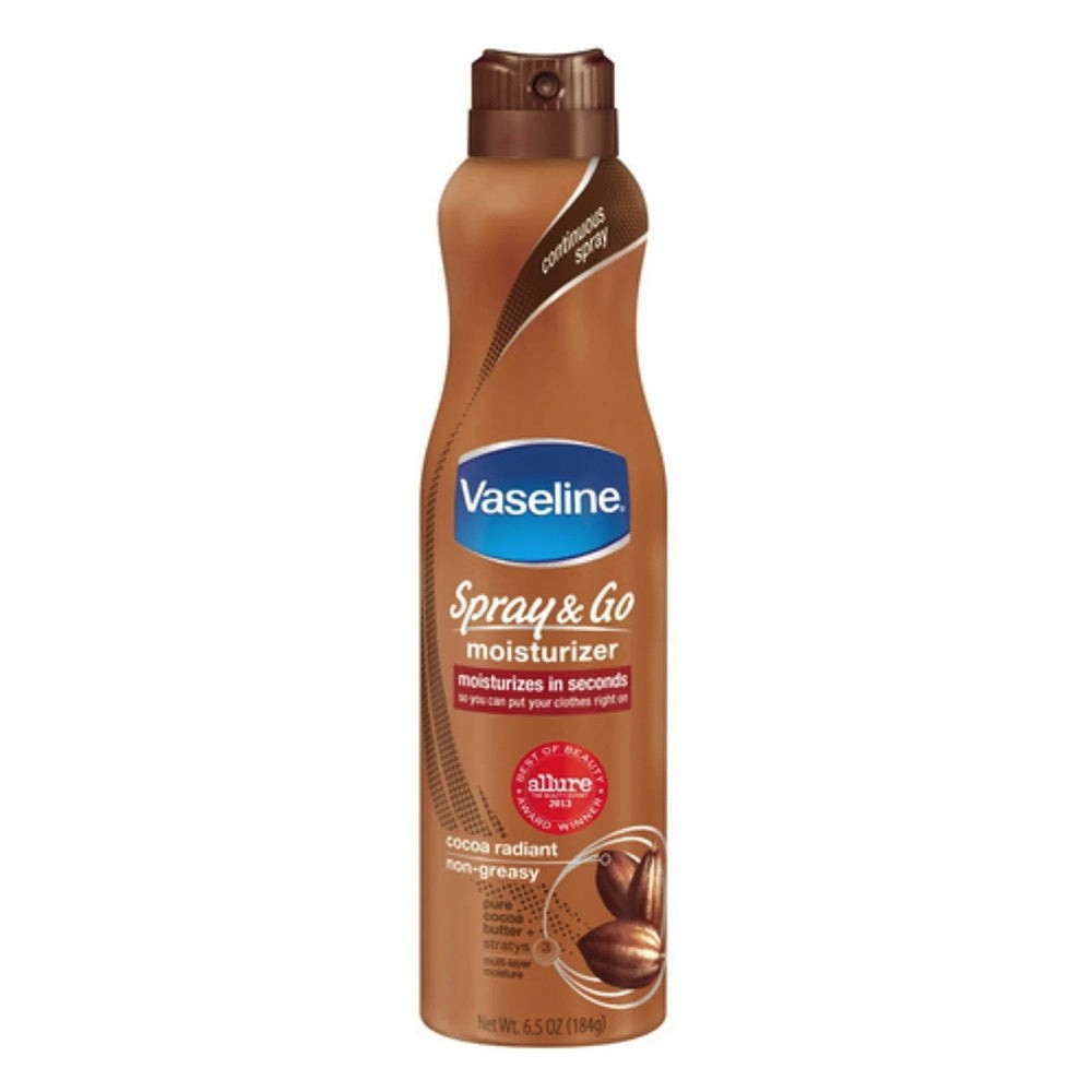 Vaseline Spray And Go Moisturizer In Cocoa Radiant - 6.5 Oz
