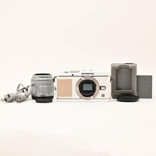 Olympus PEN E-P3 Camera Kit White Lens Shutter Count 3419 From Japan