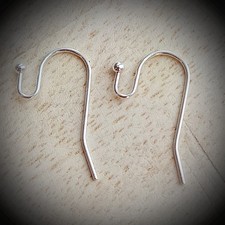  Ohrhaken 925 SILBER 22 mm Fischhaken Ohrhän...