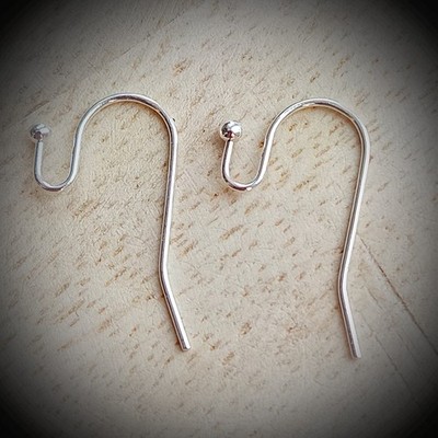  Ohrhaken 925 SILBER 22 mm Fischhaken Ohrhänger Ohrschmuck
